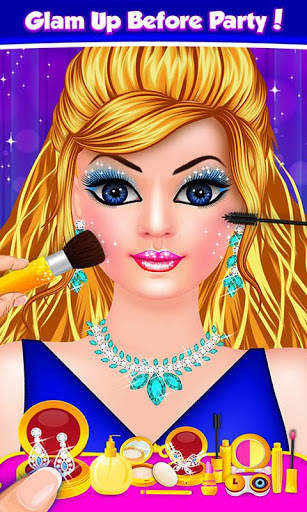 Prom Party Fashion Doll Salon Dress Up Game screenshot 7
