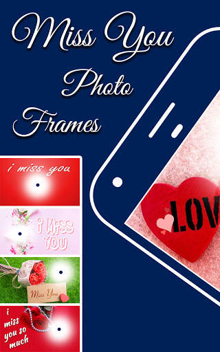 Miss you photo editor: frames screenshot 1