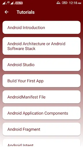 Learn Android Tutorial - Android App Development screenshot 2