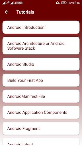 Learn Android Tutorial - Android App Development screenshot 2