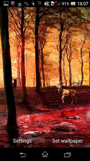 Galaxy Deer HD Live Wallpaper screenshot 4
