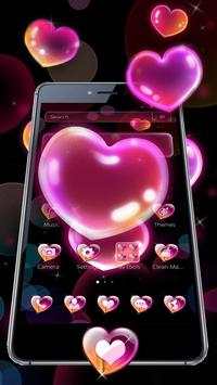 Neon Bubble Heart Theme screenshot 4