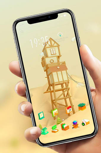 Yellow house theme for galaxy  screenshot 4