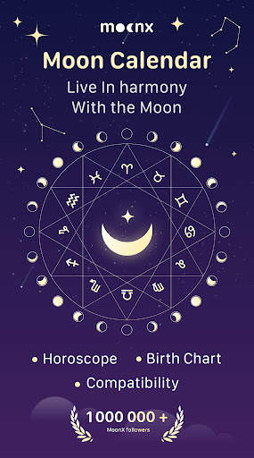 Moon Phase Calendar - MoonX screenshot 1