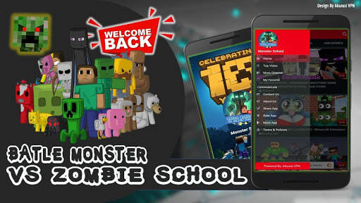 Battle Monster vs Zombie School Video screenshot 2