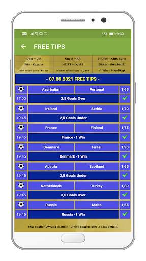 Analysis Betting Tips HT/FT screenshot 2