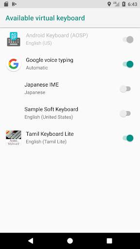 Tamil keyboard Lite screenshot 2