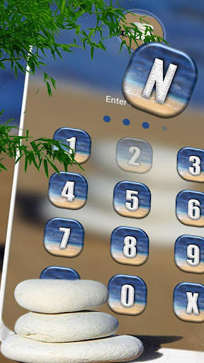 Beach Stone Launcher Theme 5 تصوير الشاشة