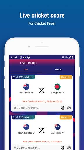 Live cricket Score - T20 Fixtures & Info screenshot 3