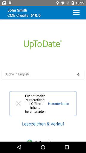 UpToDate screenshot 2