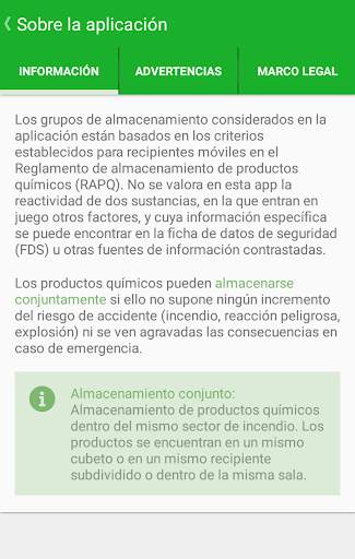 Almacenamiento p. químicos скриншот 3