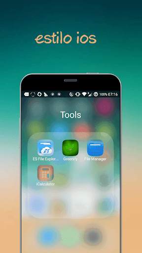 iLauncher X -  iOS launcher  for  tema iphone screenshot 2