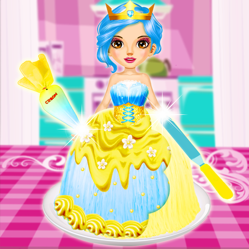 Princess Cake Making Factory 2019: Color by Number icon