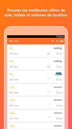 Comparateur de Vols à faible coûts&Vols moins cher screenshot 1