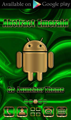 Free Abstract Emerald  Go locker theme screenshot 7
