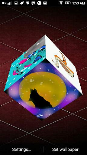 3D Cube Photo Live Wallpaper, 3d Cube Background screenshot 4