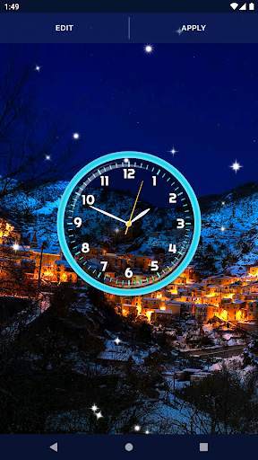 Night Sky Clock Wallpapers screenshot 5
