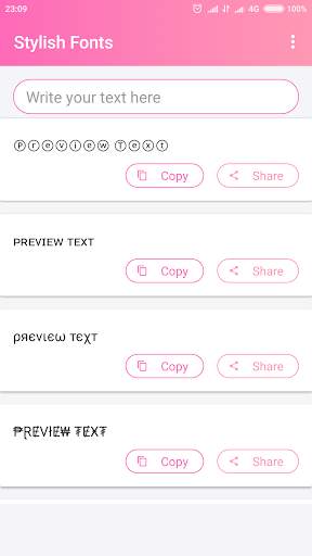 Stylish Fonts screenshot 1