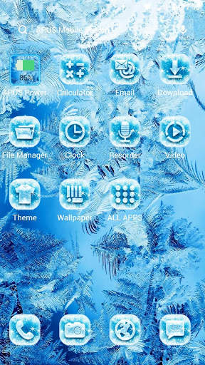Ice Flower APUS Launcher theme screenshot 2