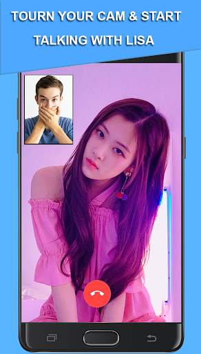 Black pink fake call video stimulation screenshot 7