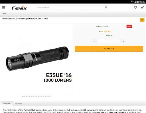 Fenix Store - LED Flashlights screenshot 6