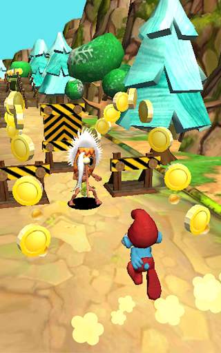 Subway Smurf Dash - Jungle Run Adventure screenshot 4