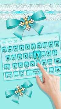 Blue Bow Keyboard Theme screenshot 1