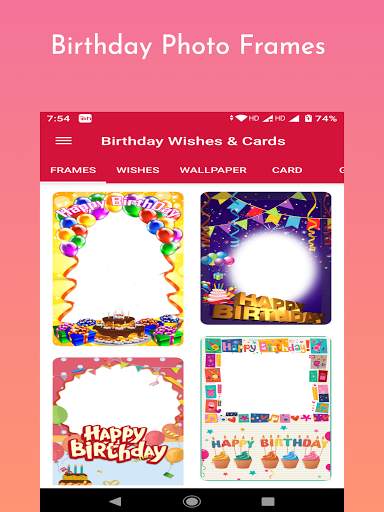 Birthday Wishes & Cards : Photo Frames screenshot 9