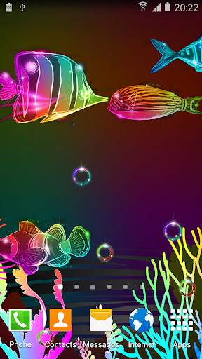 Neon Fish Live Wallpaper screenshot 1
