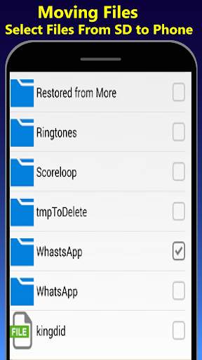 File Move Phone to SD card & Apps Share screenshot 2