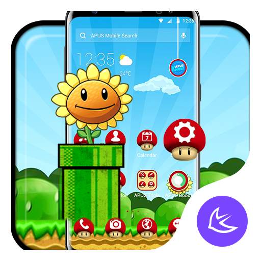 Cute Sunflower APUS Launcher theme 63.0.1001