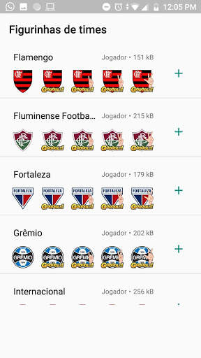 Figurinhas de times de futebol para WhatsApp ⚽ screenshot 4