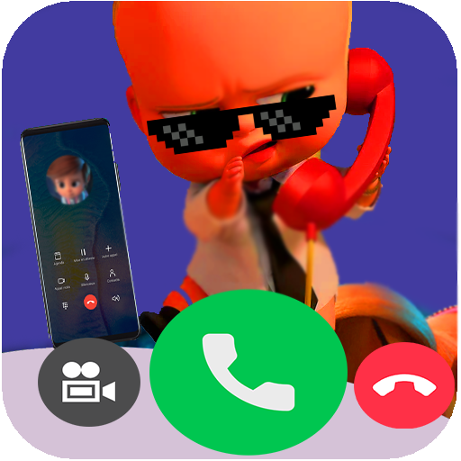 the cool boss baby fake video call and chat icon