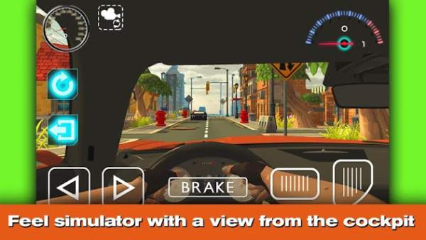 Racing in car 3D screenshot 2