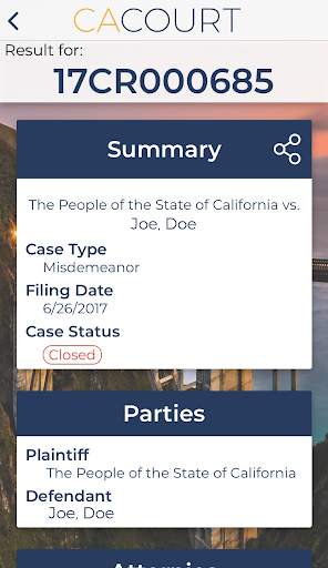 California Court Access App screenshot 3