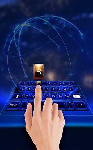Earth Keyboard Theme 4 تصوير الشاشة