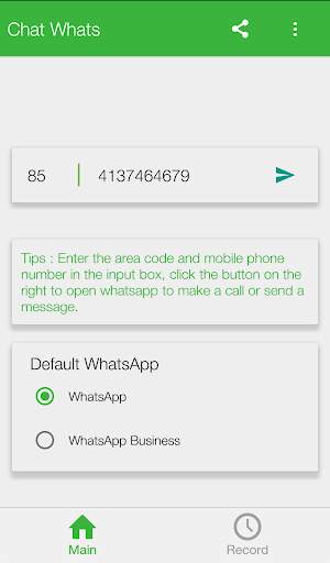 Chat Whats for Whats App - No need your contacts स्क्रीनशॉट 2