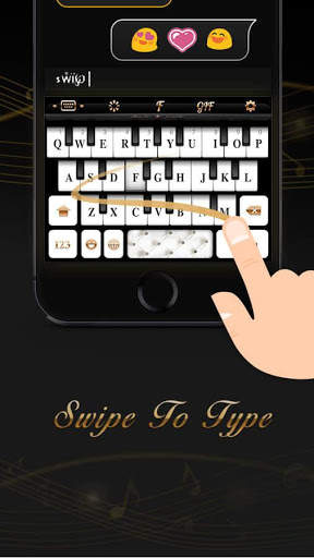 Black&White Piano Keyboard Theme screenshot 4