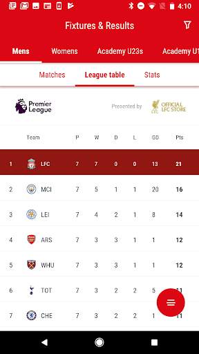 The Official Liverpool FC App screenshot 5