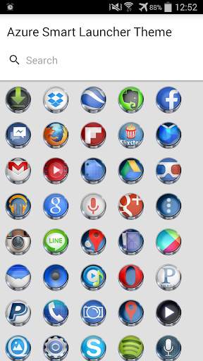Smart Launcher Theme Azure 3D screenshot 6