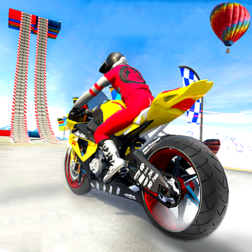 Bike Stunt Trail Simulator - Moto Racing Game أيقونة