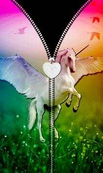 Unicorn Zipper UnLock screenshot 8