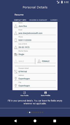 Resume PDF Maker screenshot 2