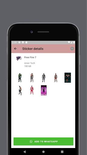 FF Animation Sticker 2021 for WhatsApp screenshot 2