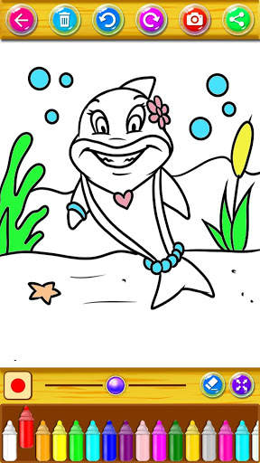 Coloring Sponge Baby Shark screenshot 4