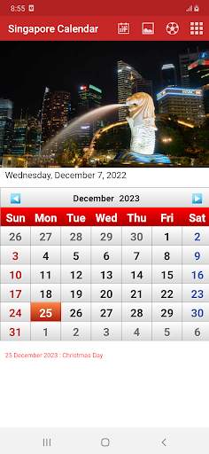 Singapore Calendar 2023 5 تصوير الشاشة