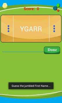 Cricketers Word Game screenshot 2