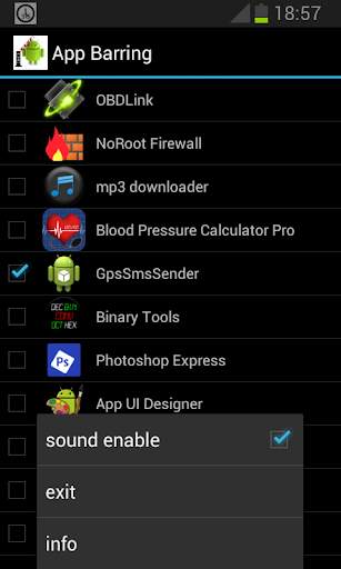 App Barring screenshot 2