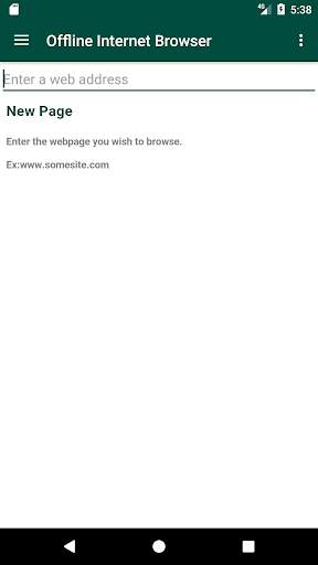 Offline Internet Browser screenshot 1