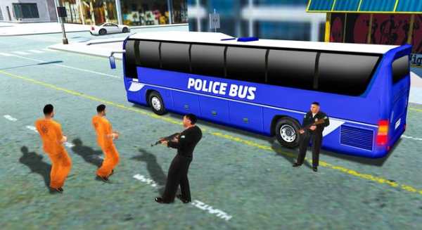 Polisi Bus Driving Sim 2018 - Tawanan Transporter screenshot 8